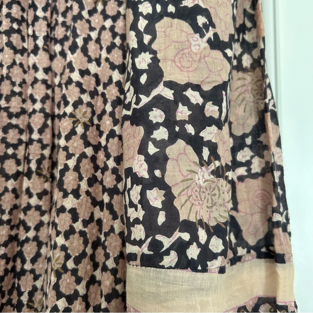 Sea NY Tuckernuck Margo Cotton Midi Floral Dress in Lilac Medium - Picture 7 of 9